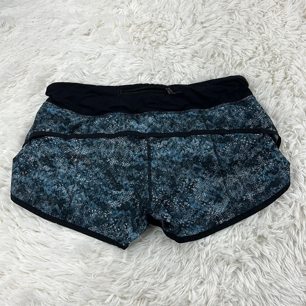 Lululemon Speed Short (2 1/2") Fairisle Multi Black / Black - Picture 2 of 4